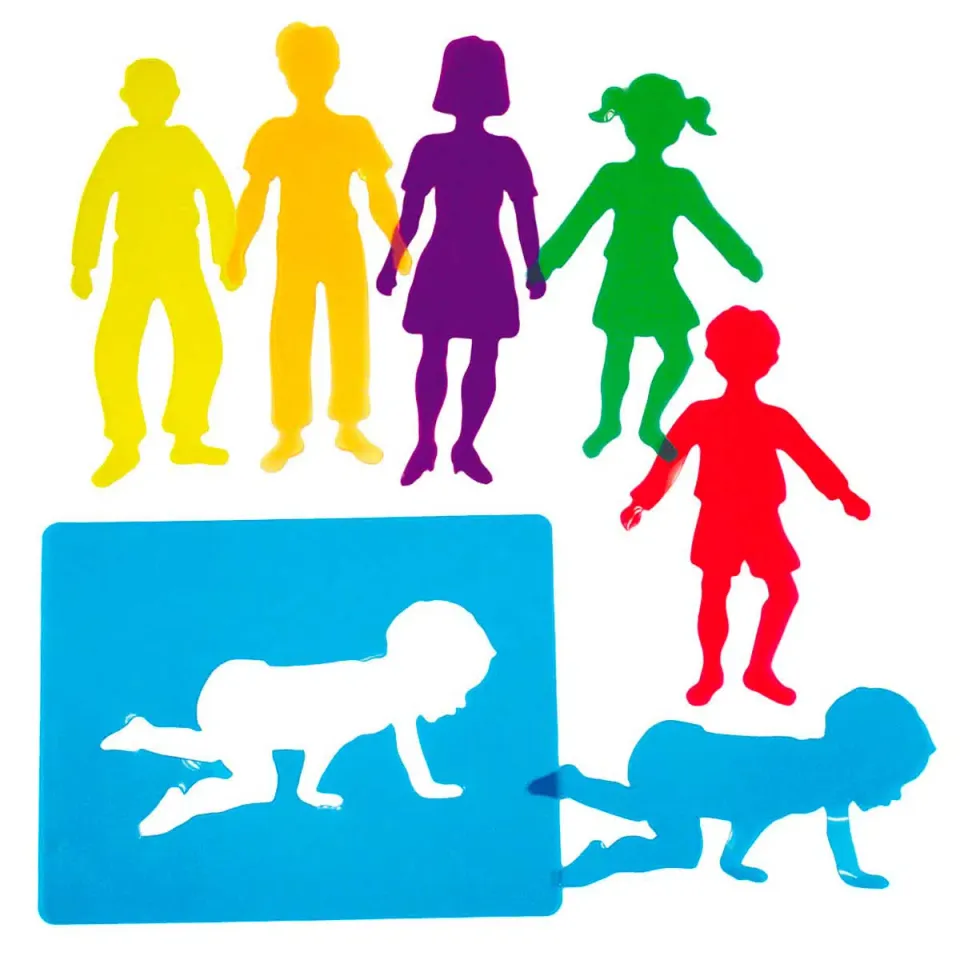 The Dida Famiglia Stencil Traslucidi 6 Pezzi Creativi