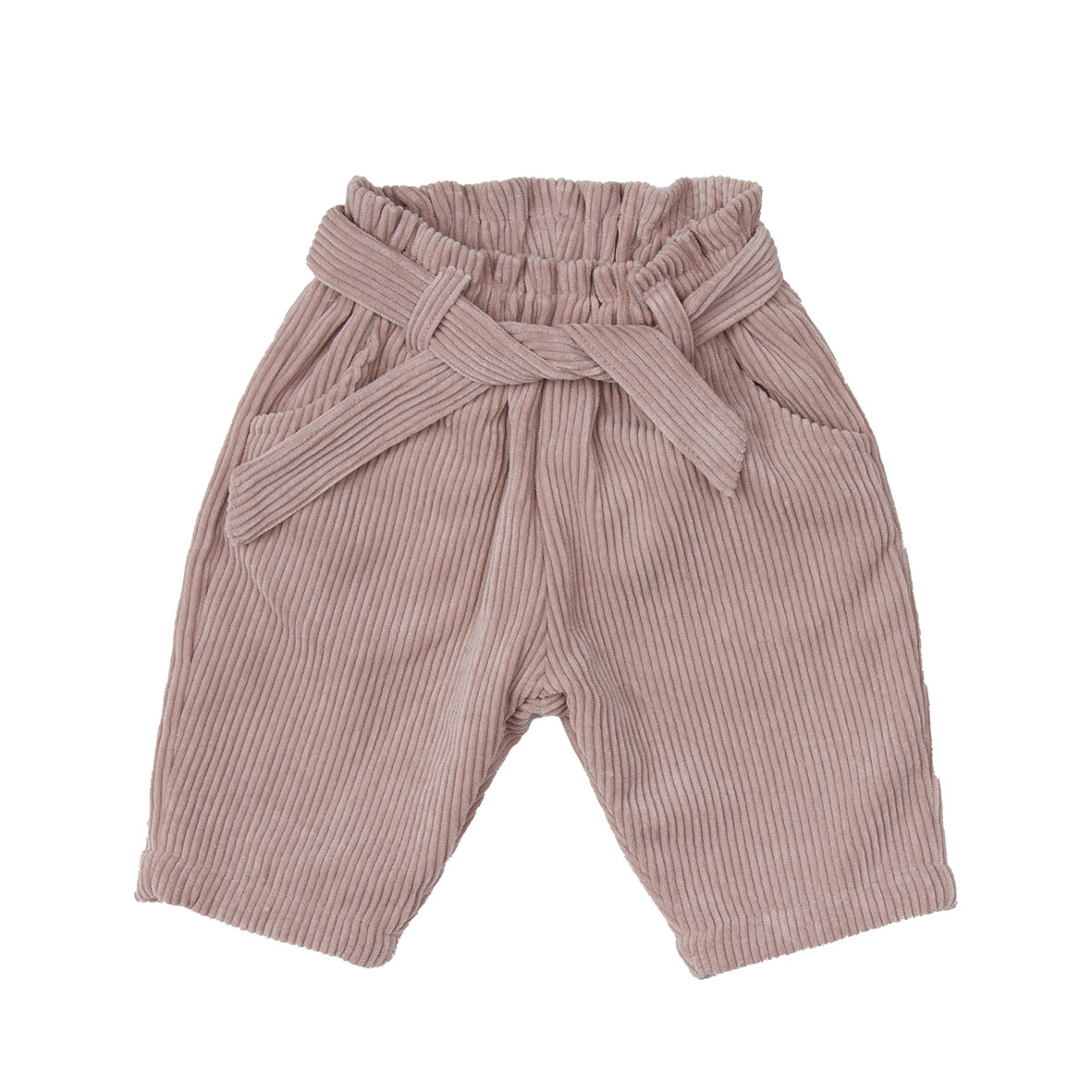 Mawi pantalone bimba velluto coste con cintura