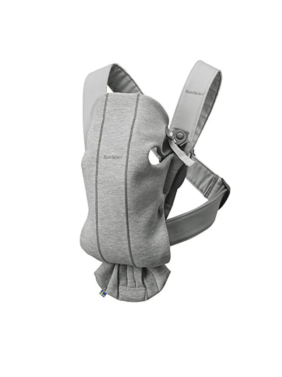 BabyBjörn Carrier Mini Marsupio Neonato Grigio Chiaro 3D Jersey