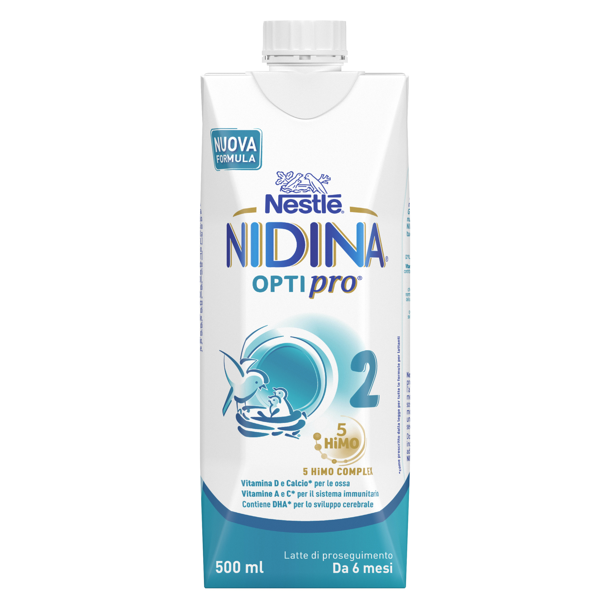 Nestlé Nidina Optipro 2 Latte di Proseguimento 6-12 Mesi 500 ml