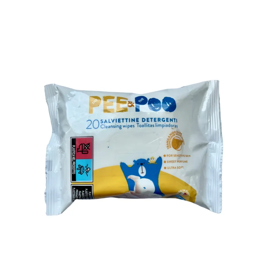 Pee & Poo salviettine detergenti 20 pezzi delicate