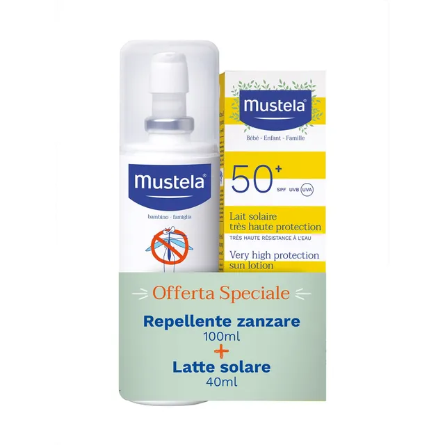 Mustela Latte Solare SPF50+ 40 ml + Antizanzare 100 ml