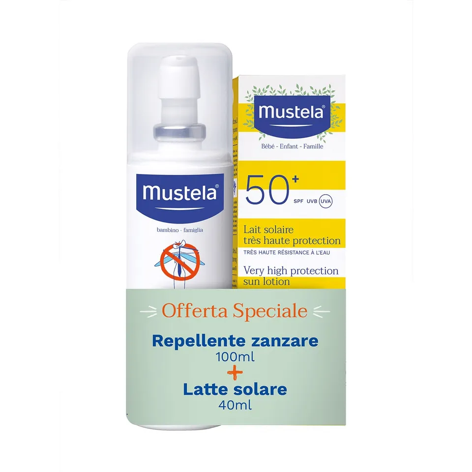 Mustela Latte Solare SPF50+ 40 ml + Antizanzare 100 ml