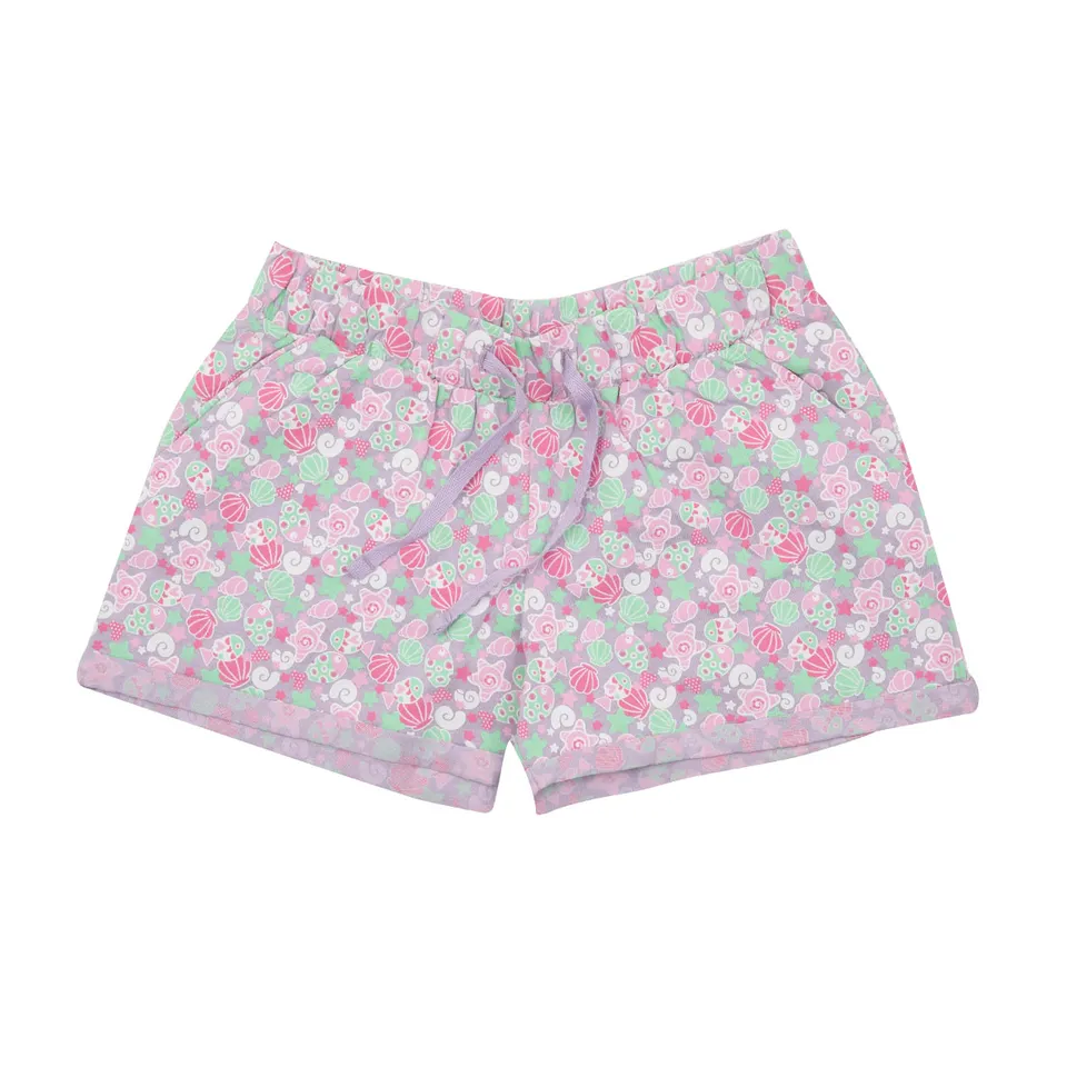 Mare short jersey bambina lilla pantaloncino marino