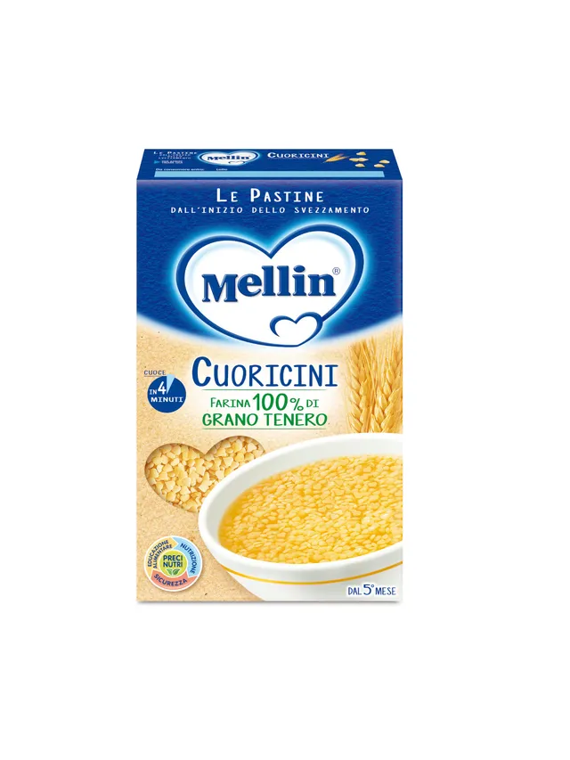 Mellin Pastina Cuoricini 320 g dal 5 Mese B Vitamine