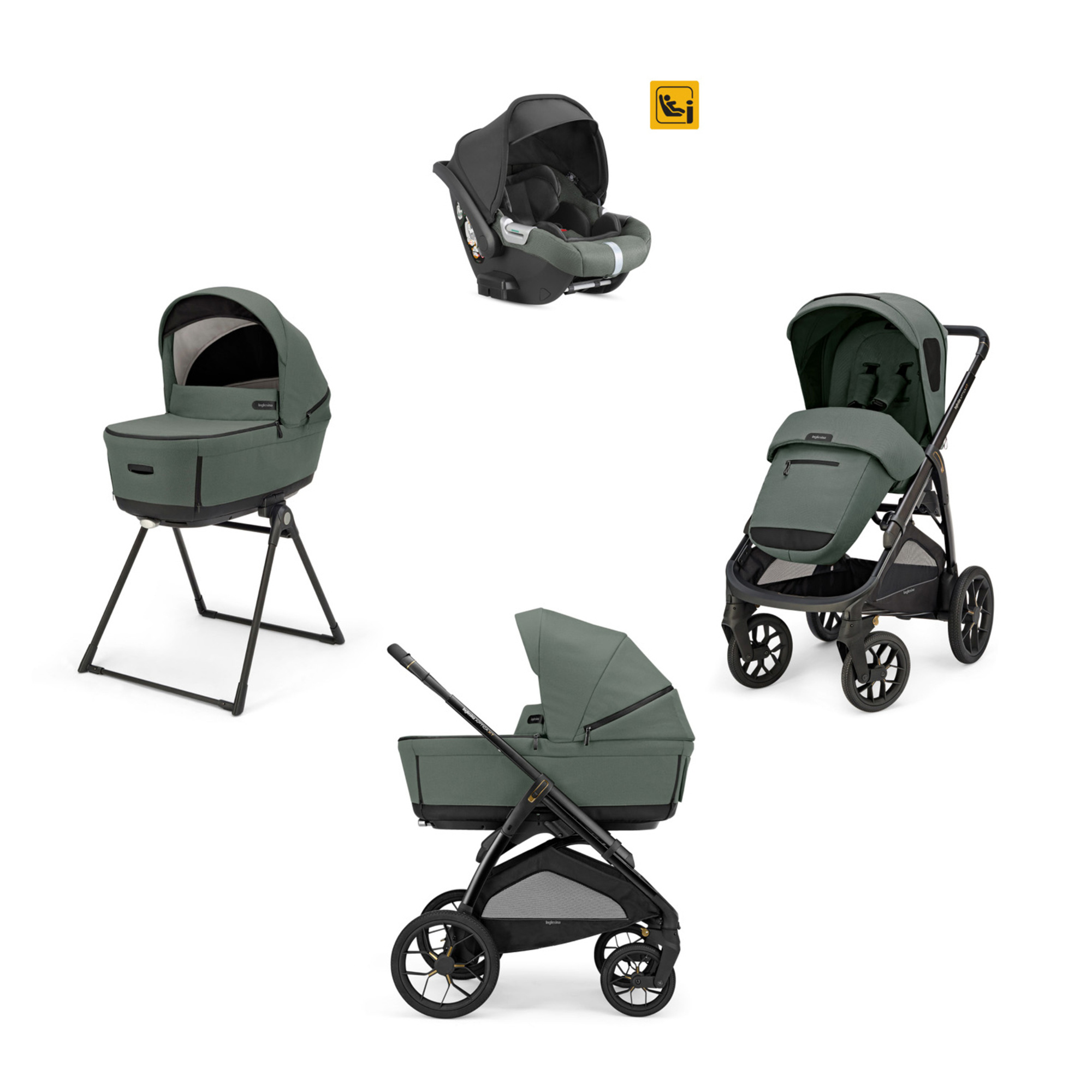 Inglesina Aptica XT System Quattro trio Taiga Green Darwin Infant