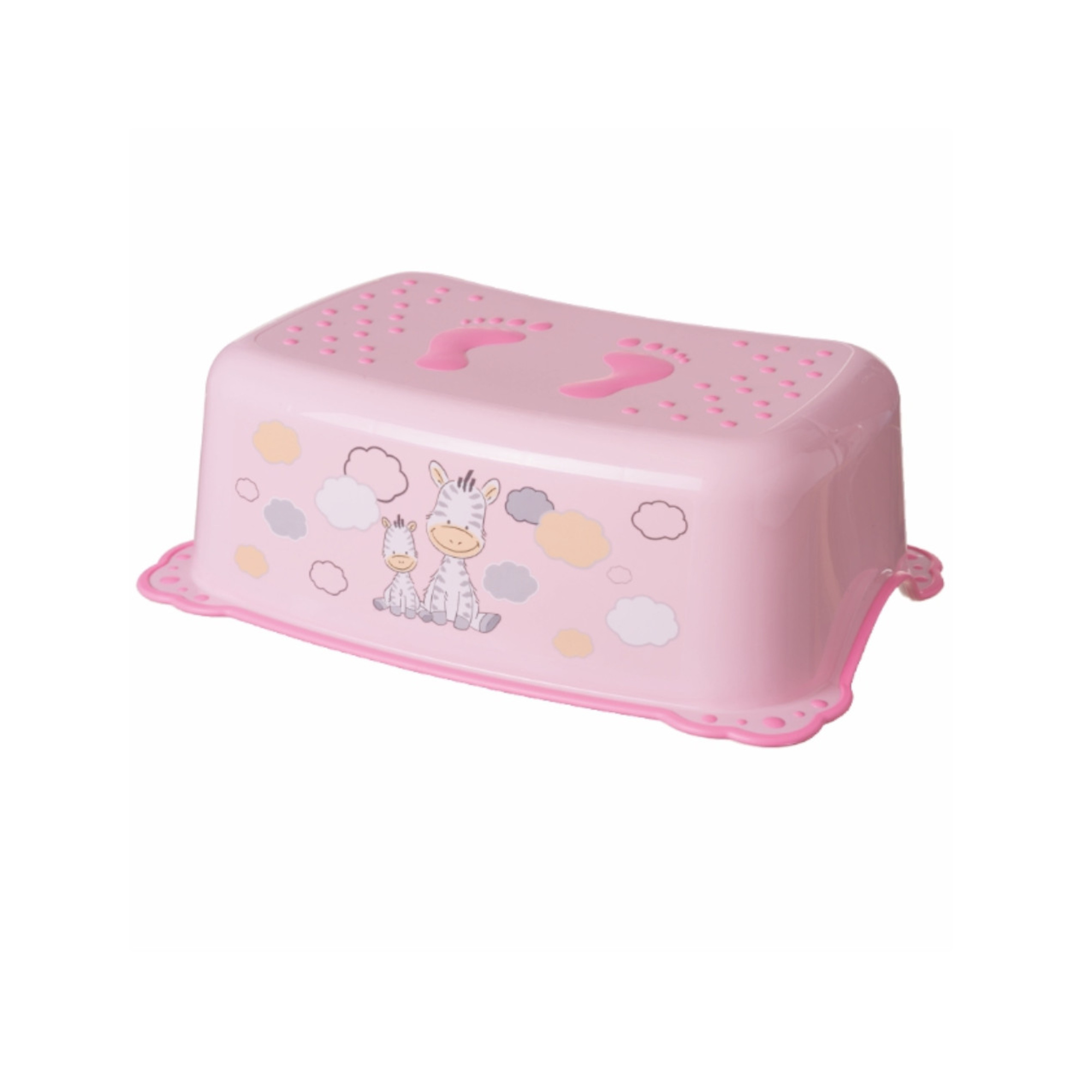 Giordani Basic Zebra pedana bagno rosa antiscivolo