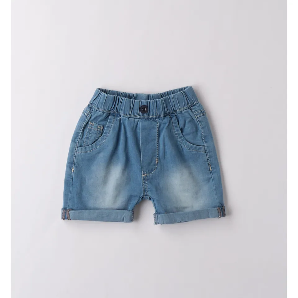 iDO Short Chambray Pantaloncini Bimbo Denim 1-24 Mesi