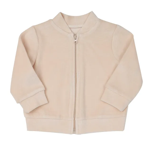 Mawi cardigan ciniglia zip beige dinosauro bimbo