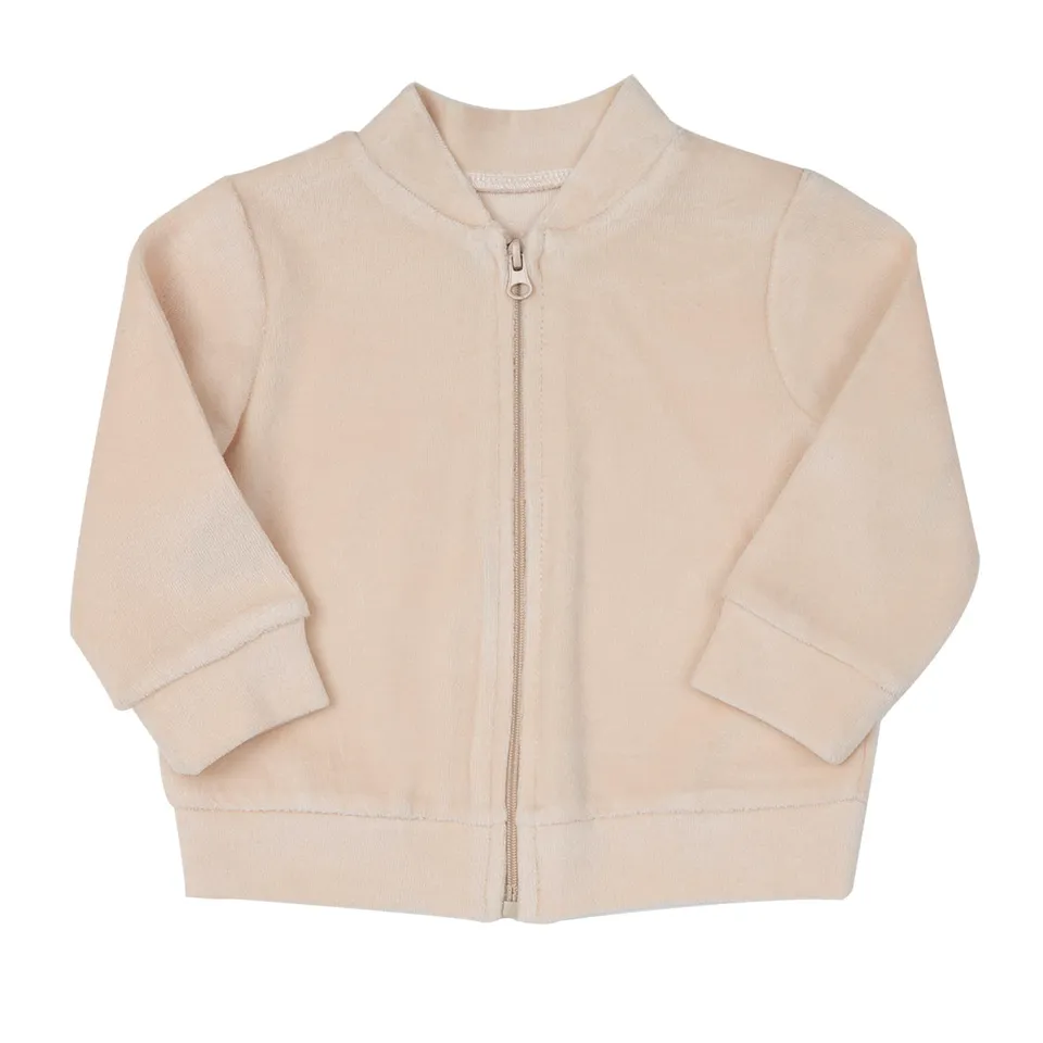 Mawi cardigan ciniglia zip beige dinosauro bimbo