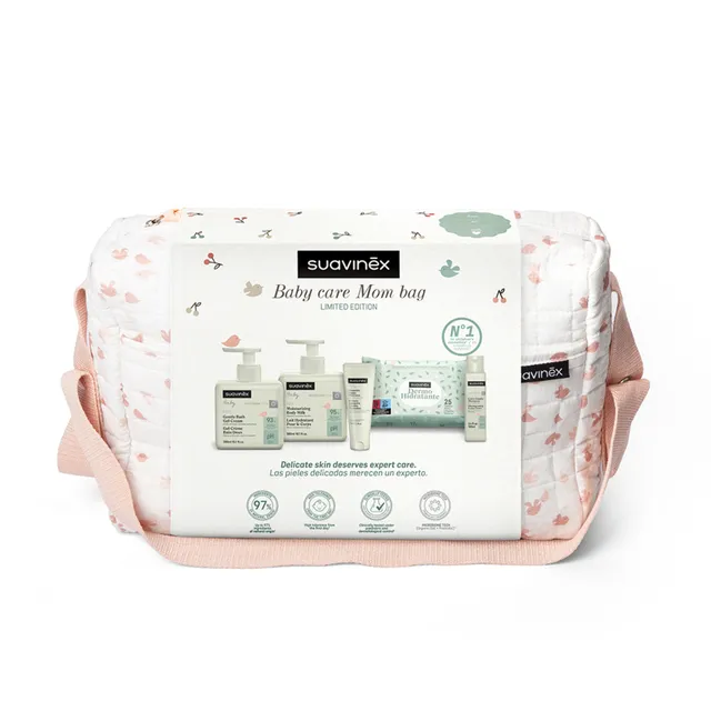 Suavinex Birdies Set Nascita Borsa Rosa 5 Pezzi