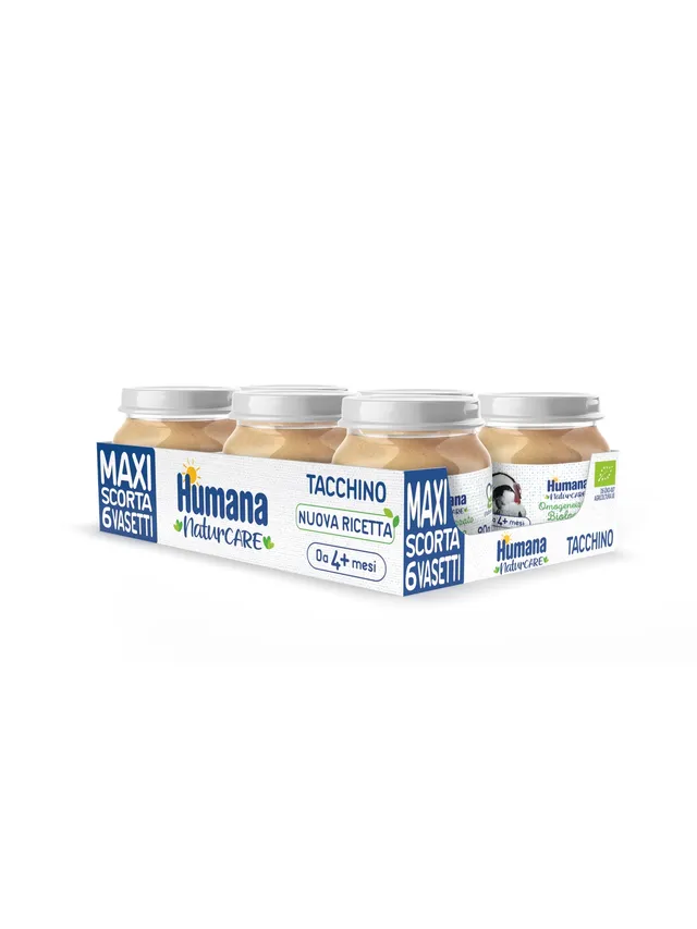 Humana Omogeneizzato Tacchino Bio 6x80 g Svezzamento