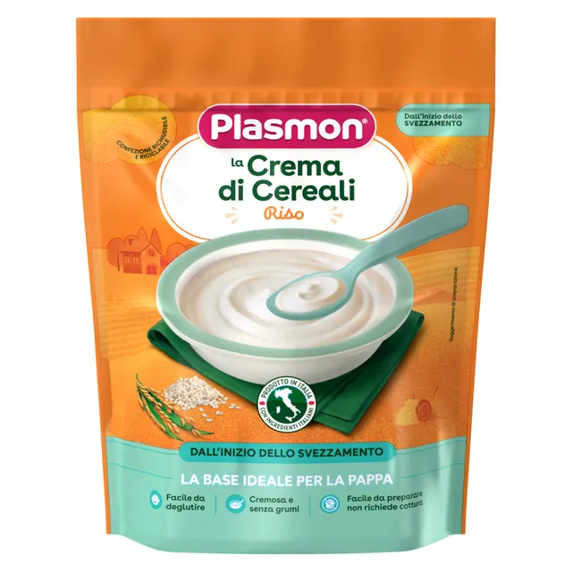 Plasmon Crema di Riso Bebè 200g Senza Glutine