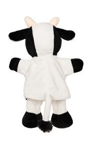 The Dida Burattino a Mano Mucca 32 cm Tessuto Morbido