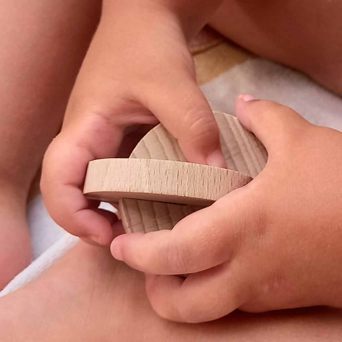 The Dida Montessori Dischi Presa Legno Neonato Sensi