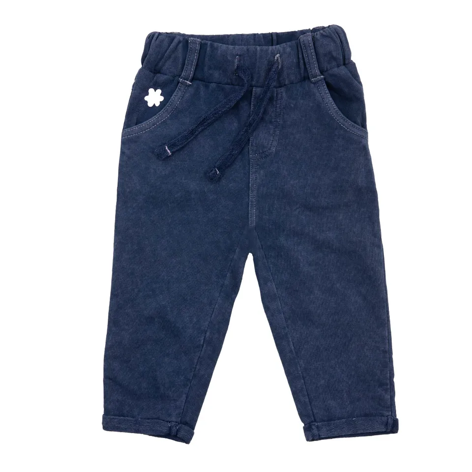 Toys Center Baby pantalone finto denim bimba blu denim