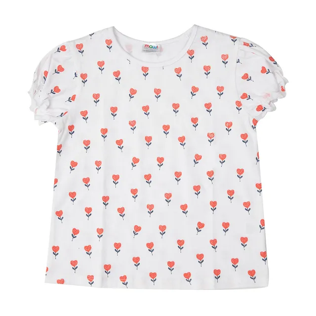 Toys Center Baby Maglietta Bimba Jersey Bianca Cuoricini