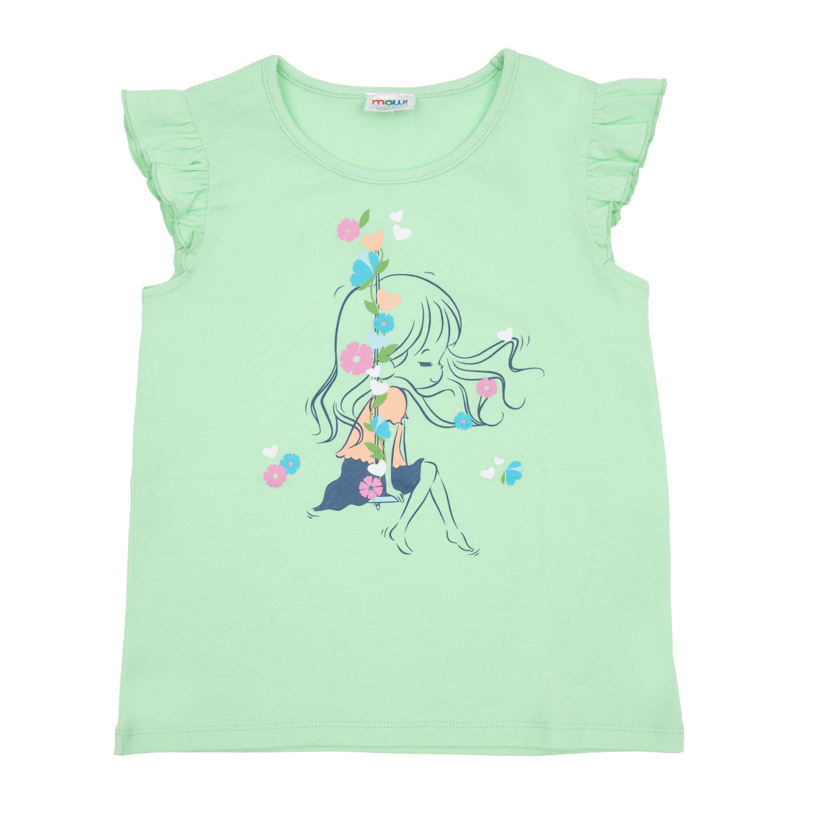 Toys Center Baby Altalena canottiera bimba verde stampa