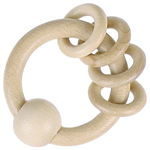 The Dida sonaglio anello legno naturale 4 anelli