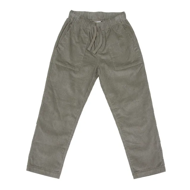 Mawi Pantalone Velluto a Coste Tasconi Vita Regolabile