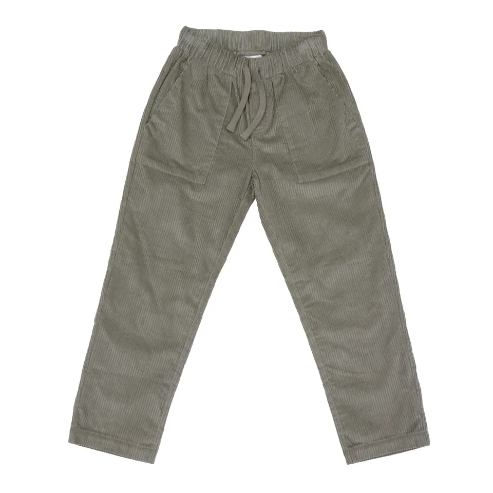 Mawi Pantalone Velluto a Coste Tasconi Vita Regolabile