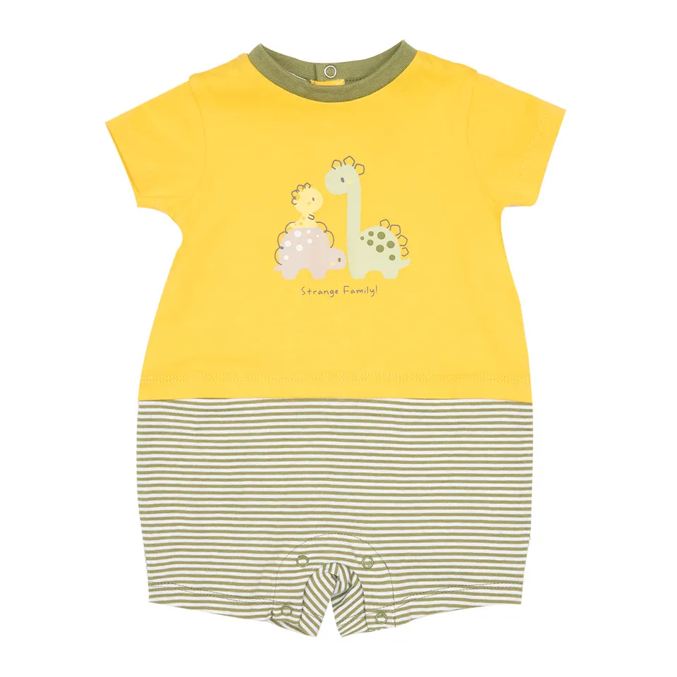 Toys Center Baby pagliaccetto neonato dinosauri giallo corto