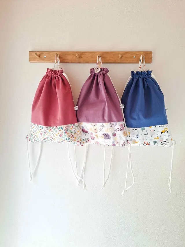M'Amélie Creations Zaino Asilo Coulisse Personalizzato