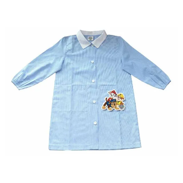 Paw Patrol grembiule asilo maniche lunghe 2 tasche poliestere