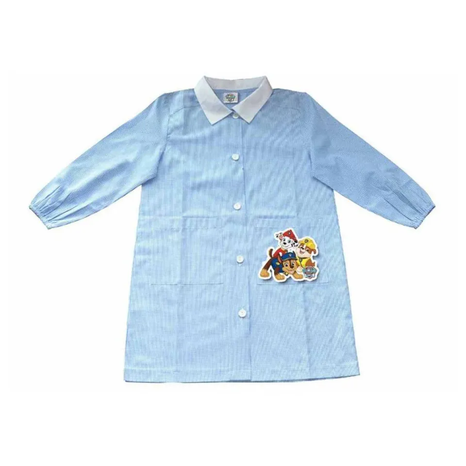 Paw Patrol grembiule asilo maniche lunghe 2 tasche poliestere