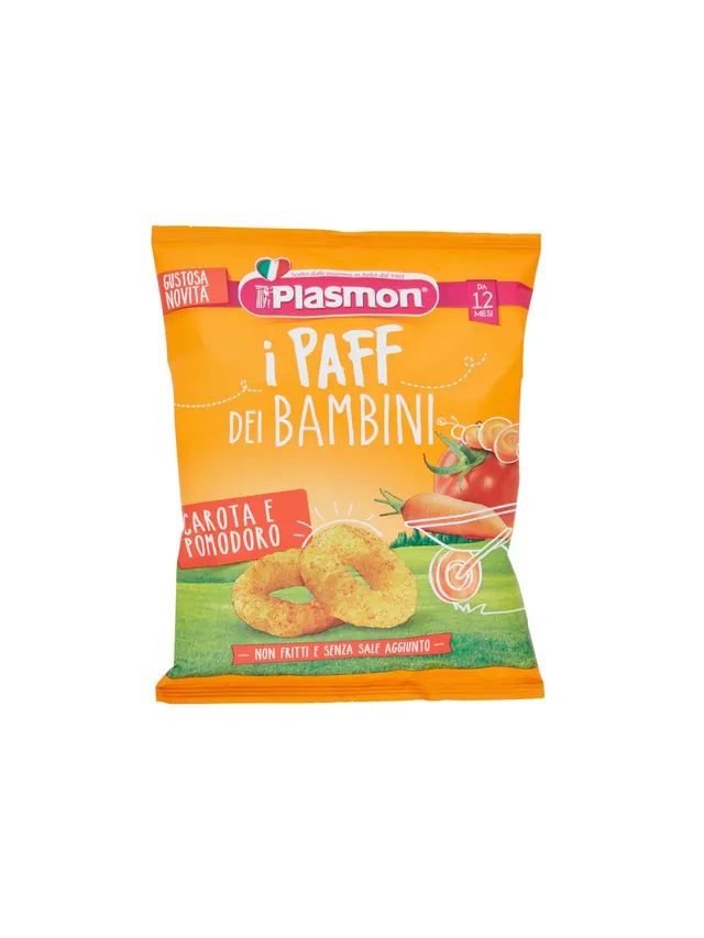 Plasmon Paff Pomodoro e Carota Snack Salato 15 g