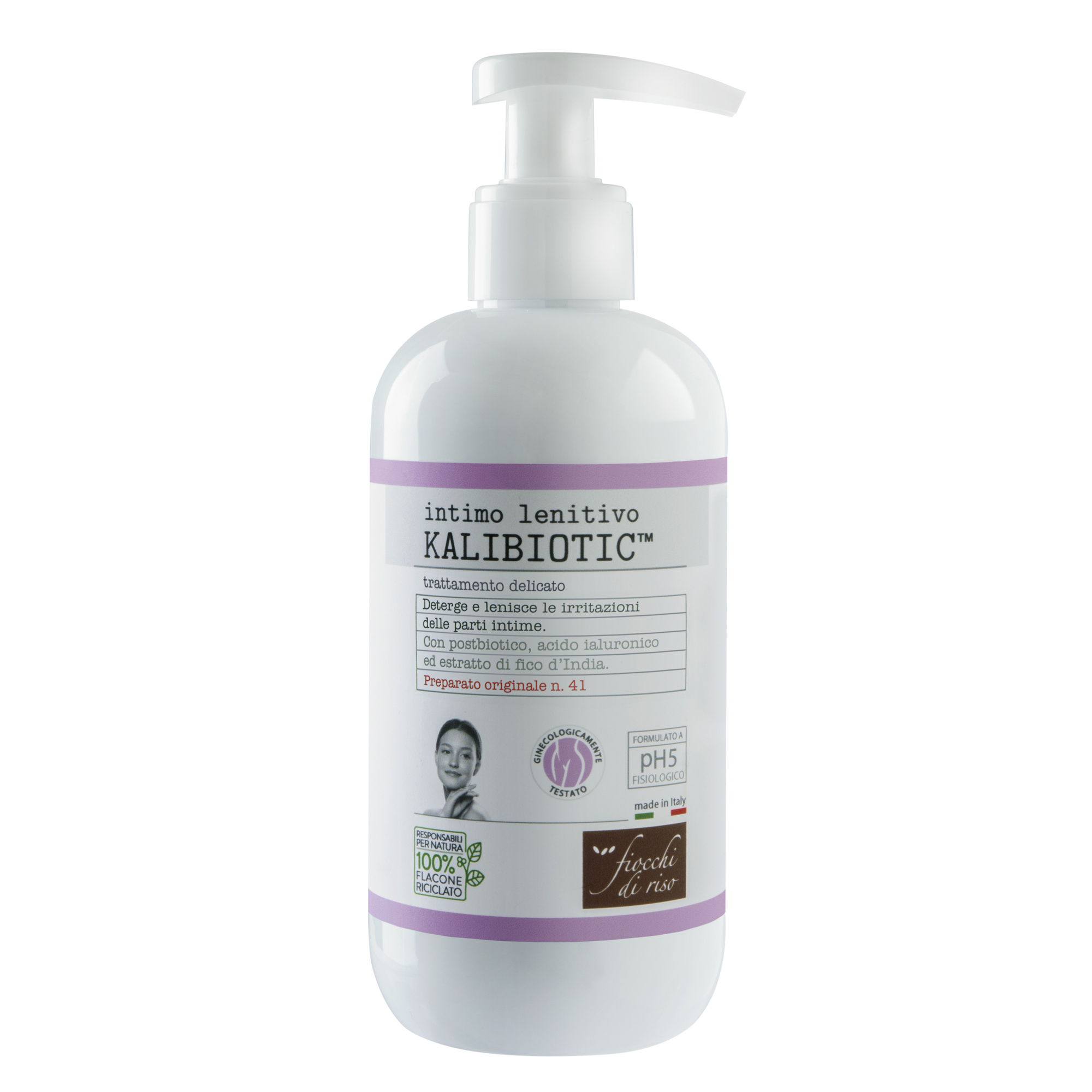 Kalibiotic Lenitivo pH 5 detergente intimo 240 ml fiorito