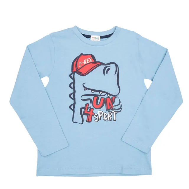 Toys Center Baby T-Rex Fun 4 Sport t-shirt maniche lunghe cotone