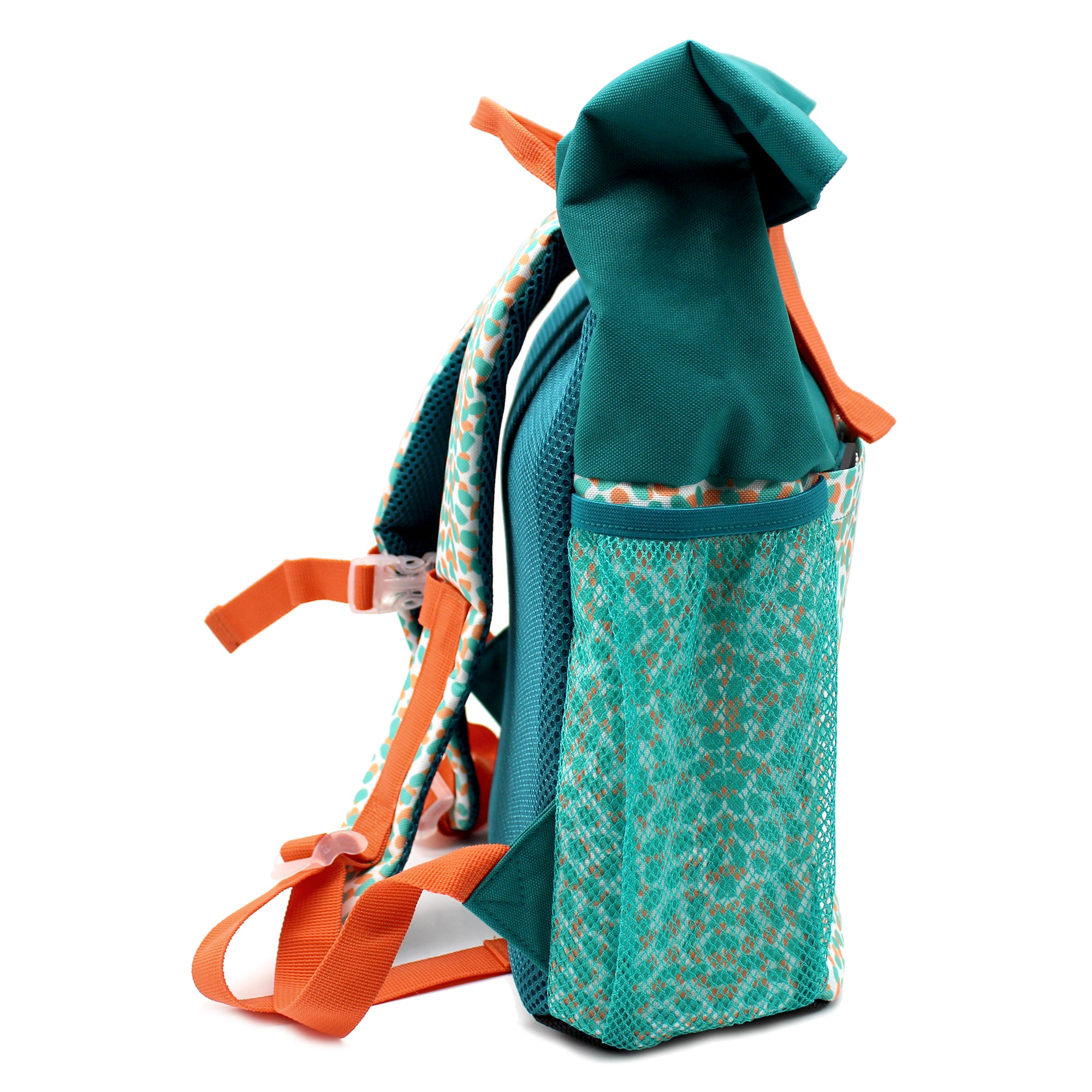 Les Deglingos Berlingos zaino rolltop koala blu verde scuola