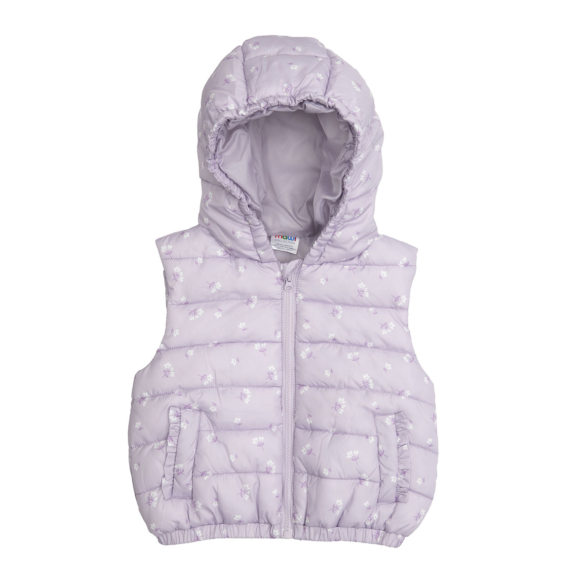 Toys Center Baby gilet imbottito bimba lilla con cappuccio