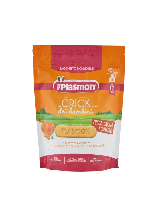 Plasmon Crick snack zucca carota rosmarino 100 g forno