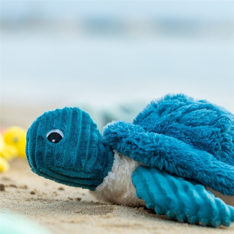 Les Deglingos Ptipotos Sauvenou Peluche Tartaruga Blu 29 cm
