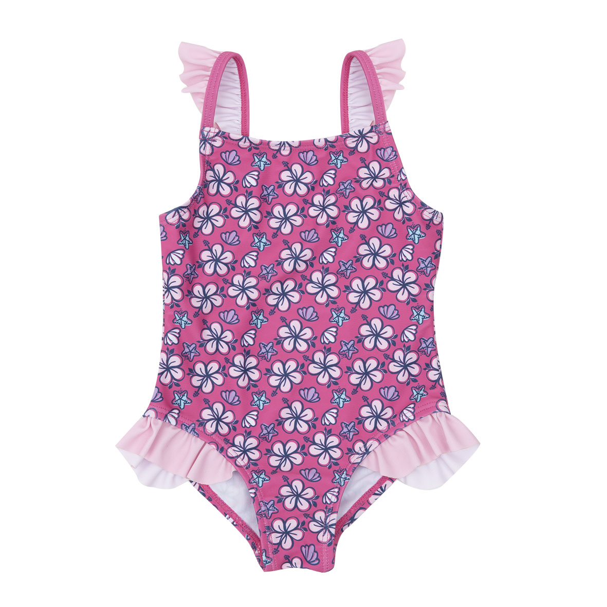 Toys Center Baby costume intero bimba fucsia fiori
