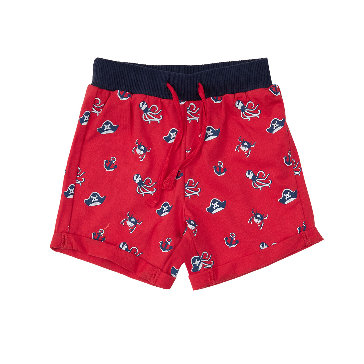 Toys Center Baby bermuda jersey bimbo rosso stampato cotone
