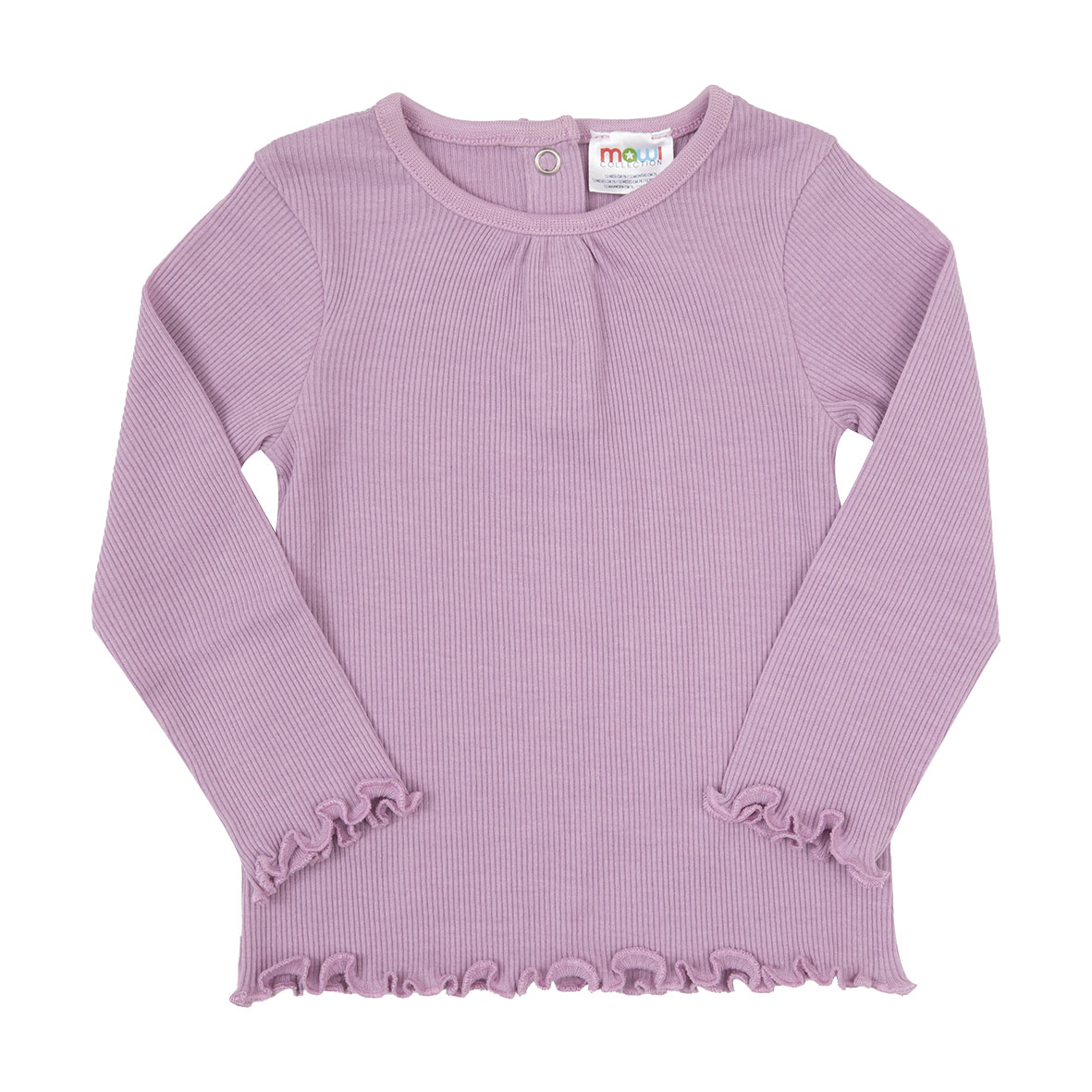 T-shirt Manica Lunga Bambina Lilla in Costina
