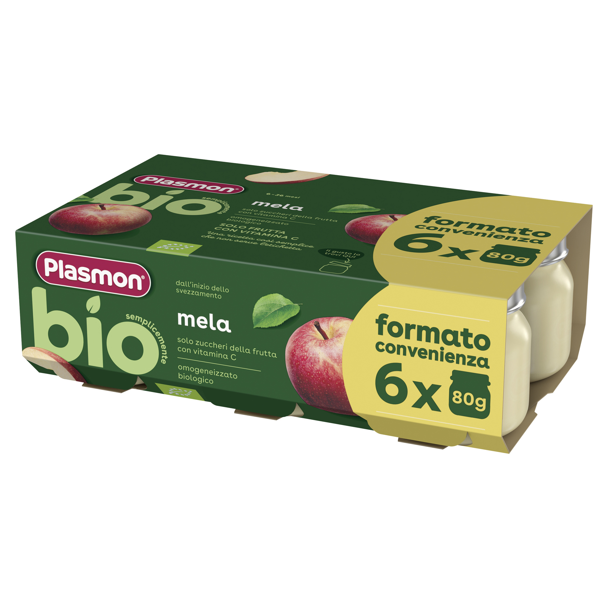 Plasmon Bio Omogeneizzato Mela 6x80g