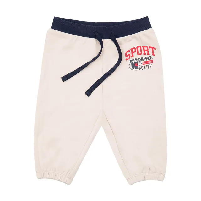 Toys Center Baby Pantaloni Bimbo Beige Lunghi con Stampa