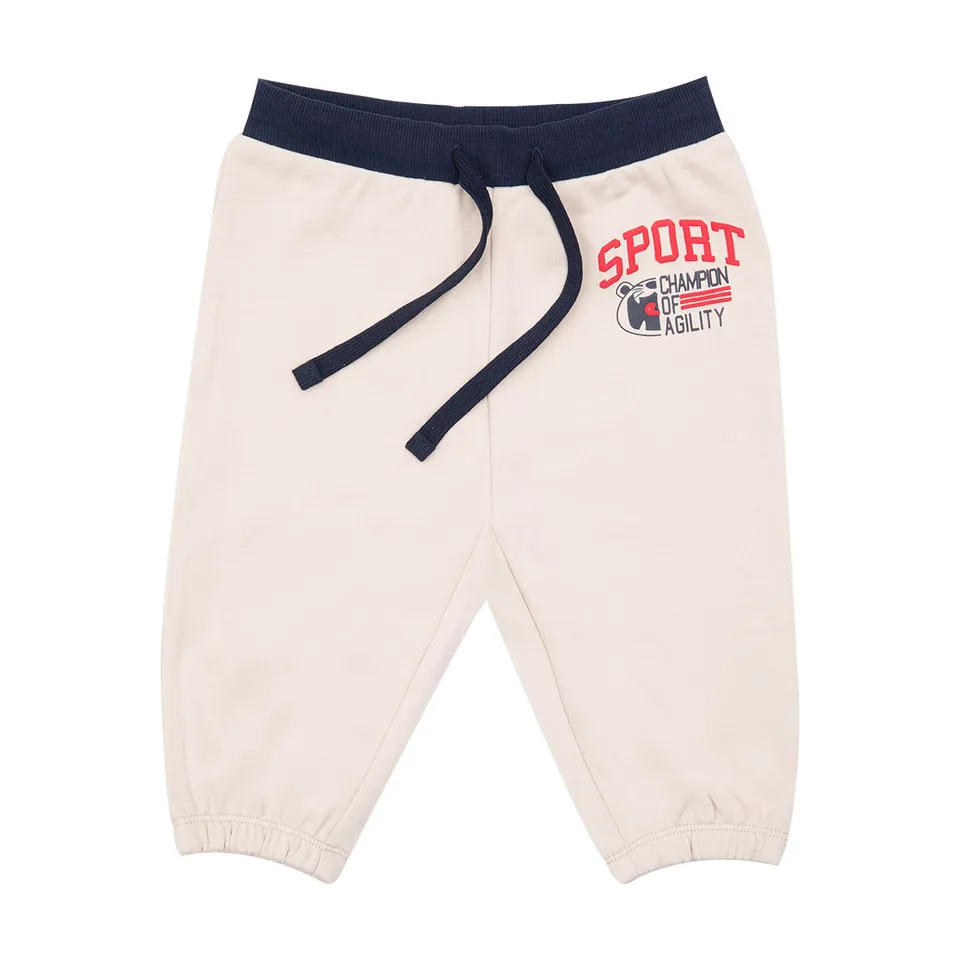 Toys Center Baby Pantaloni Bimbo Beige Lunghi con Stampa