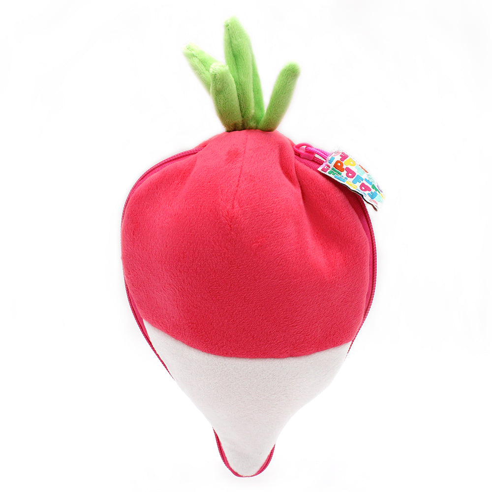 Les Deglingos Flipetz Piglet Maiale Ravanello Peluche Rosa