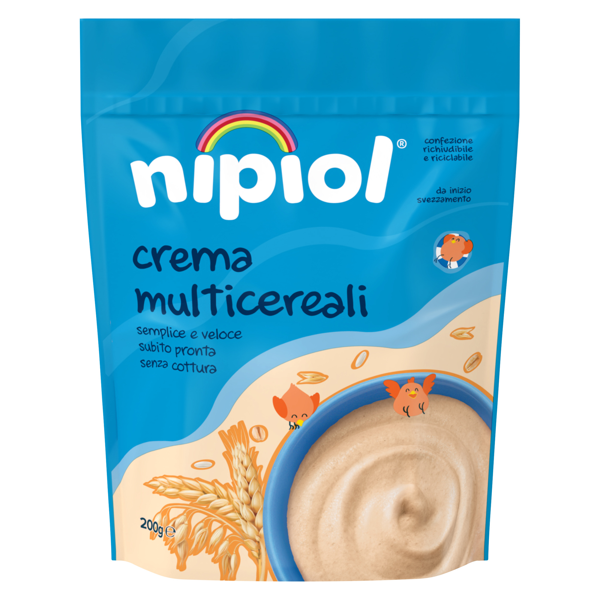 Nipiol Crema Multicereali 200 g Senza Cottura