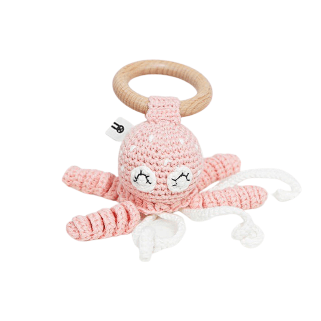 Piccoli Toys Carolina il Polpo sonaglio uncinetto cotone