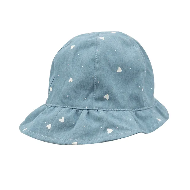 Toys Center Baby cappellino bimba denim cuoricini 360