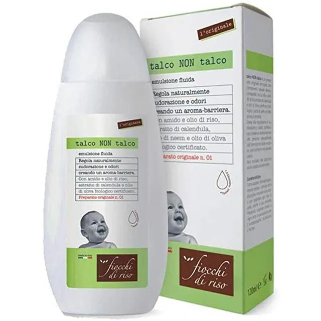 Fiocchi di Riso Talco Non Talco talco liquido 120 ml amido di riso