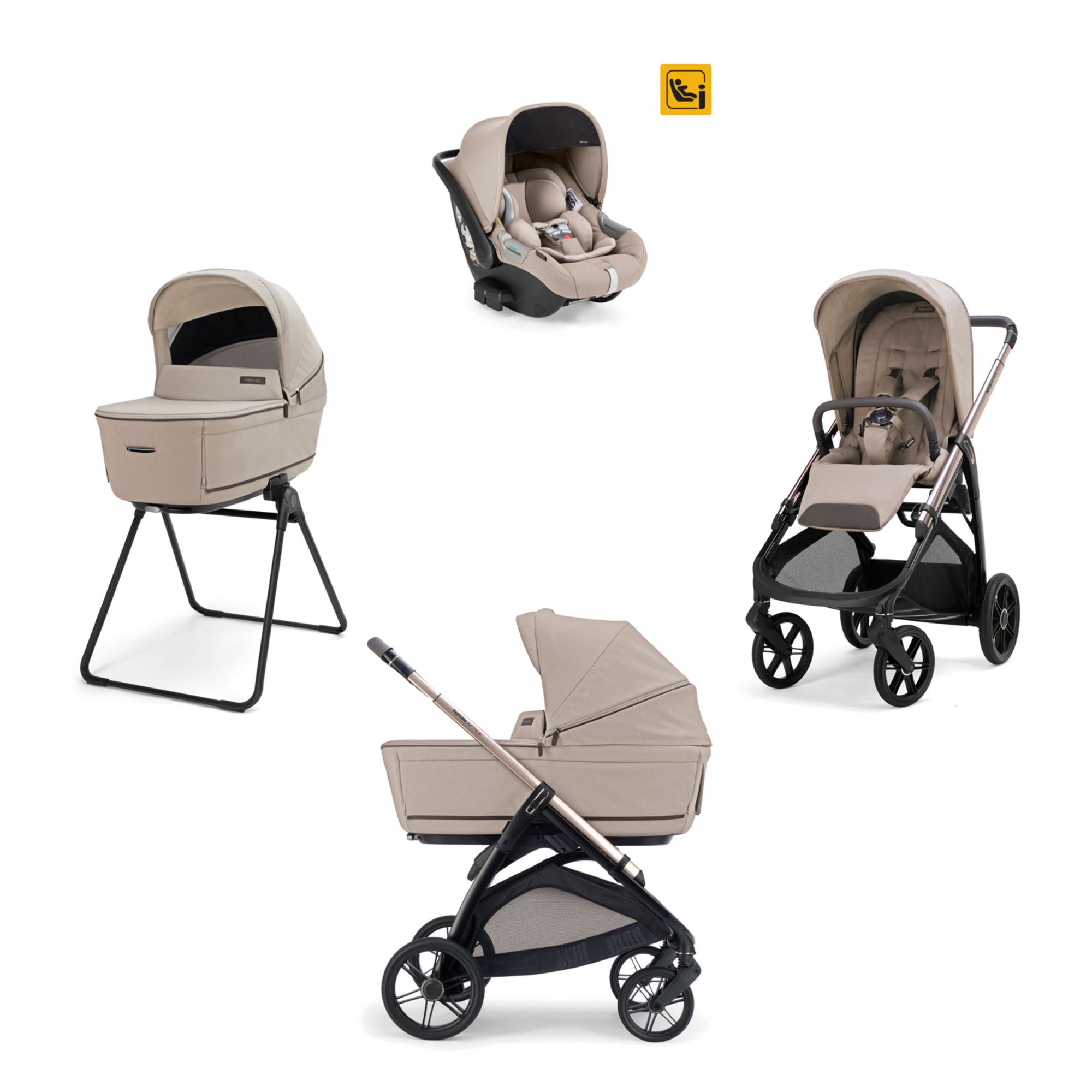 Inglesina Aptica System Quattro trio Vicuna Beige Darwin Infant