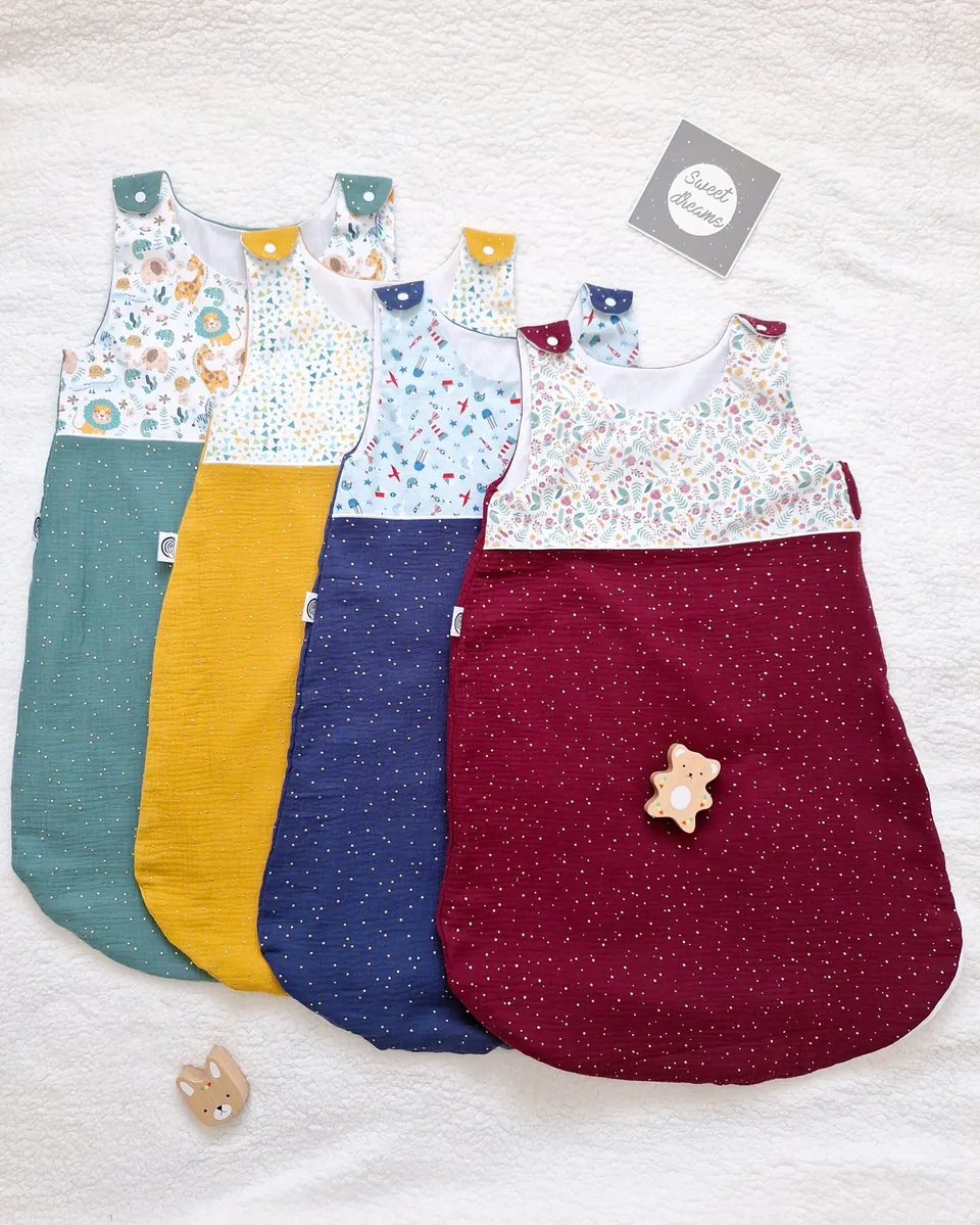 M'Amélie Creations Sacco Nanna Neonato Cotone Ricamato