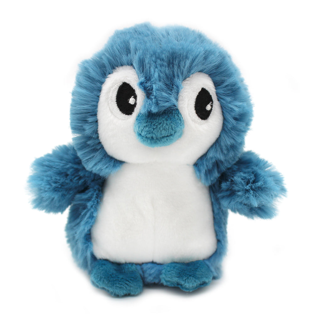 Les Déglingos Ptipotos Iglou peluche pinguino blu mamma bebè